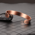 Bio Magnetic Geometric Track Pure Copper Bracelet - Karoo Earth