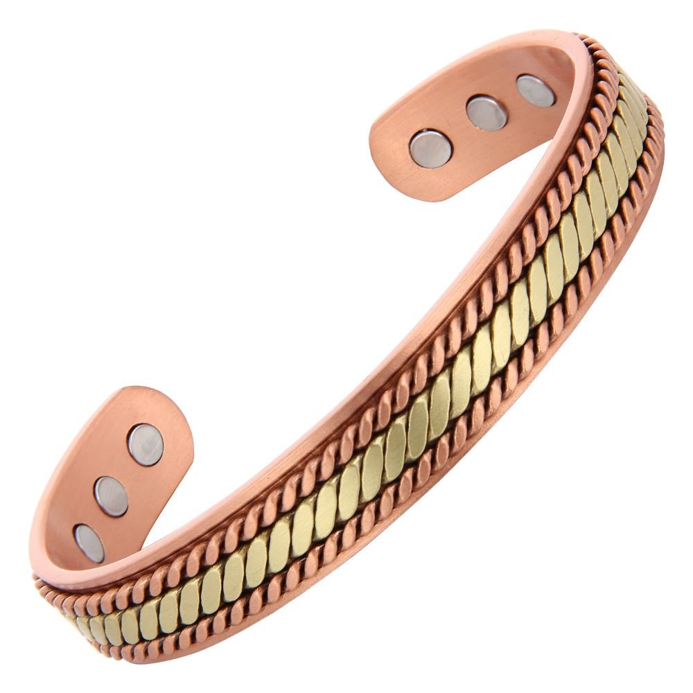 Bio Magnetic Gold Weave Pure Copper Bracelet - Karoo Earth