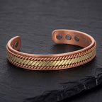 Bio Magnetic Gold Weave Pure Copper Bracelet - Karoo Earth