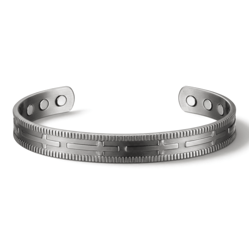Bio Magnetic Grey Cross Pure Copper Bracelet - Karoo Earth
