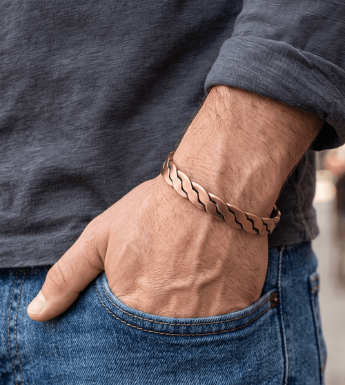 Bio Magnetic Inter-Link Pure Copper Bracelet - Karoo Earth