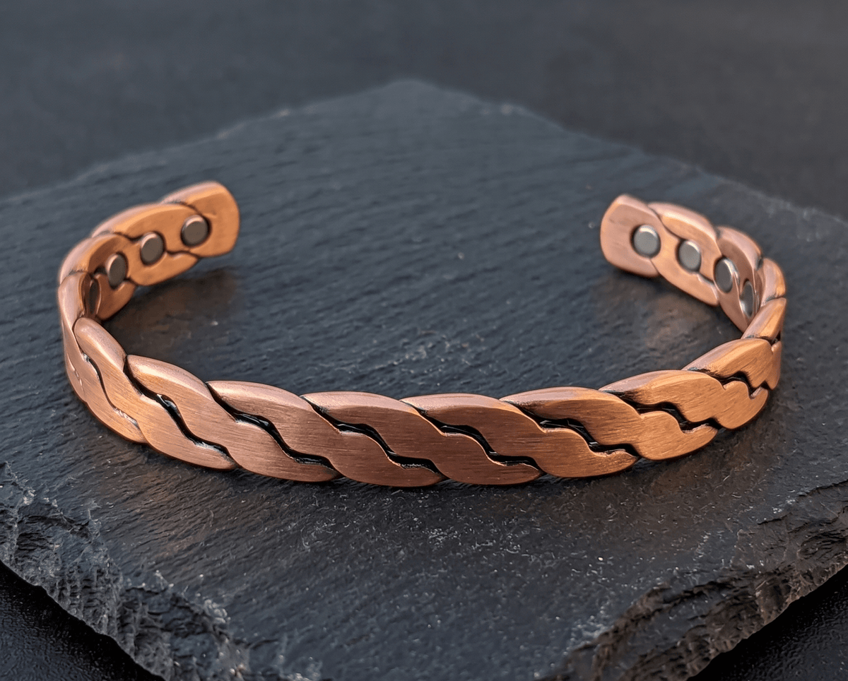 Bio Magnetic Inter-Link Pure Copper Bracelet - Karoo Earth