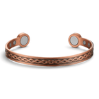 Bio Magnetic Link Engraved Pure Copper Bracelet - Karoo Earth