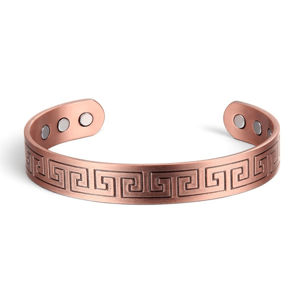 Bio Magnetic Maze Design Pure Copper Bracelet - Karoo Earth