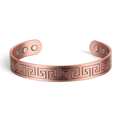 Bio Magnetic Maze Design Pure Copper Bracelet - Karoo Earth