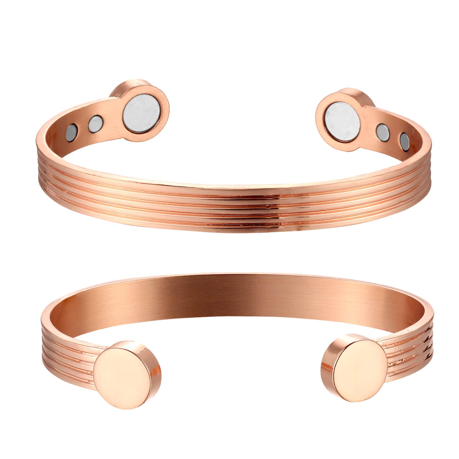 Bio Magnetic Rose Gold Copper Therapy Bracelet - Karoo Earth