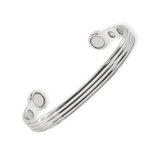 Bio Magnetic Silver Electroplated Copper Bracelet - Karoo Earth