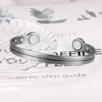 Bio Magnetic Silver Electroplated Copper Bracelet - Karoo Earth