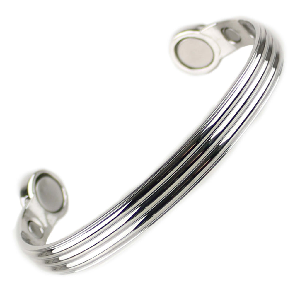 Bio Magnetic Silver Electroplated Copper Bracelet - Karoo Earth