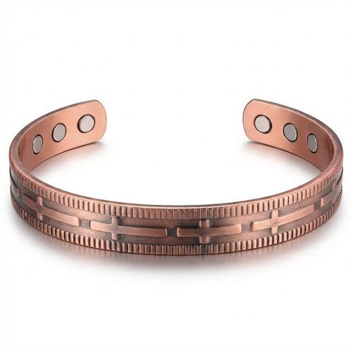 Bio Magnetic Therapy Cross Copper Bracelet - Karoo Earth