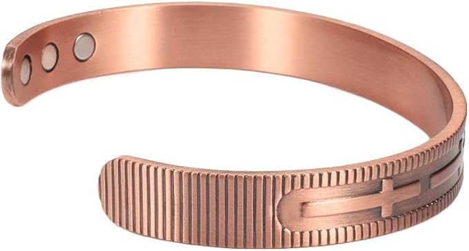Bio Magnetic Therapy Cross Copper Bracelet - Karoo Earth