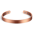 Bio Magnetic Thin Brushed Pure Copper Bracelet - Karoo Earth