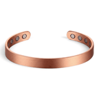 Bio Magnetic Thin Brushed Pure Copper Bracelet - Karoo Earth