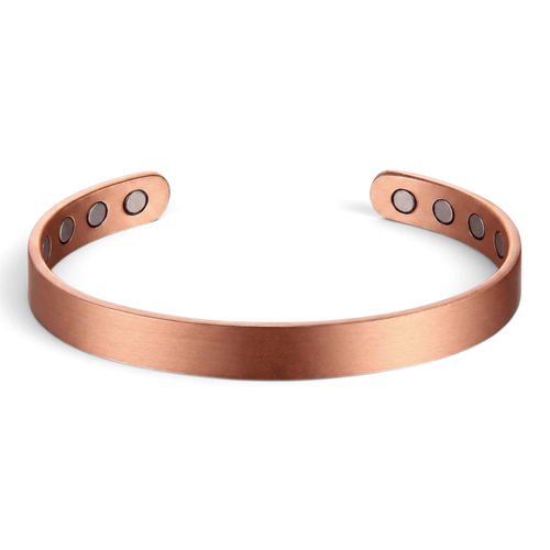 Bio Magnetic Thin Brushed Pure Copper Bracelet - Karoo Earth