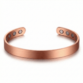 Bio Magnetic Thin Brushed Pure Copper Bracelet - Karoo Earth