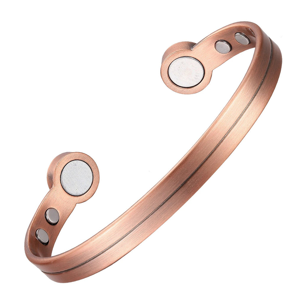 Bio Magnetic Thin Line Pure Copper Bracelet - Karoo Earth