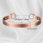Bio Magnetic Thin Line Pure Copper Bracelet - Karoo Earth