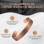 Bio Magnetic Tree of Life Pure Copper Bracelet - Karoo Earth