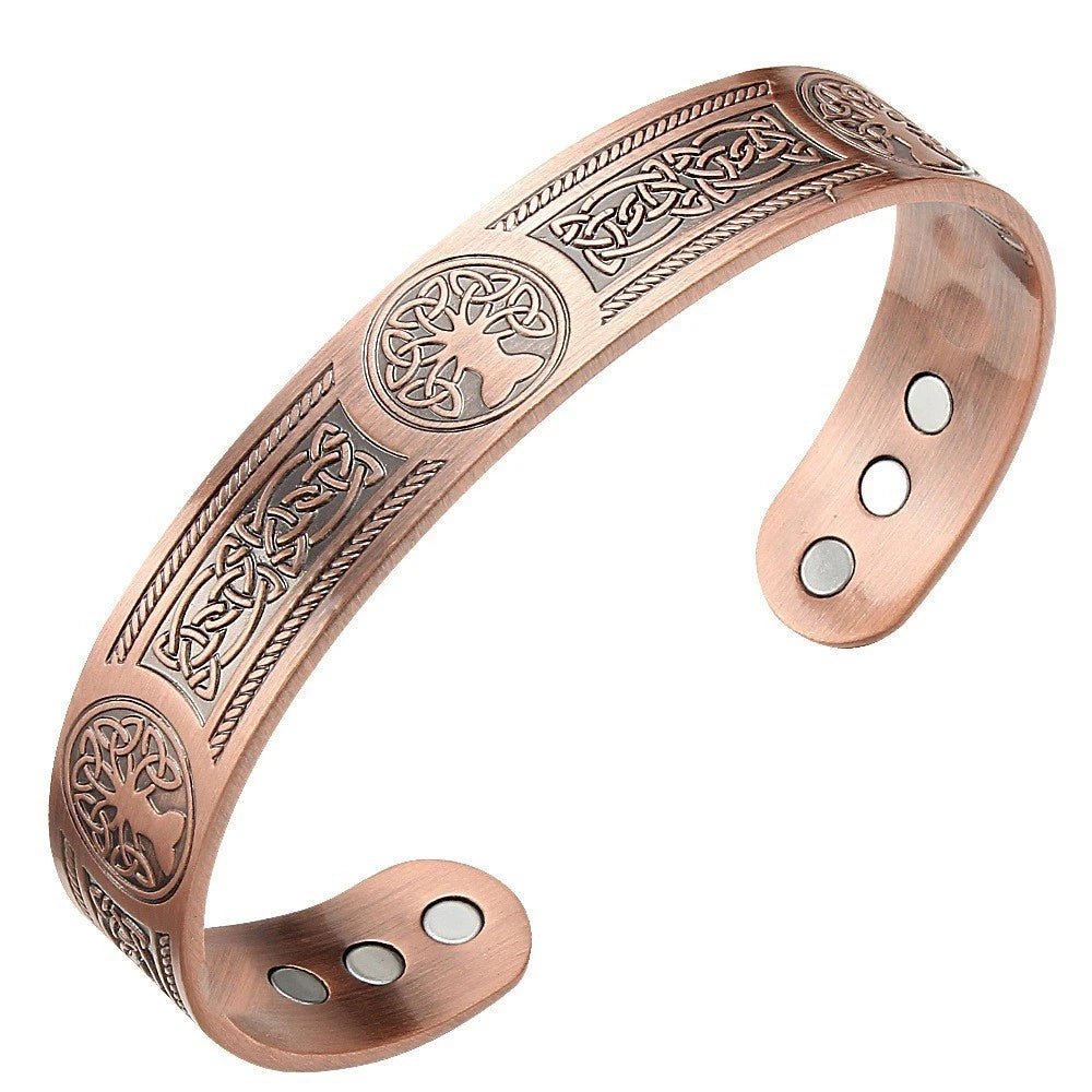 Bio Magnetic Tree of Life Pure Copper Bracelet - Karoo Earth
