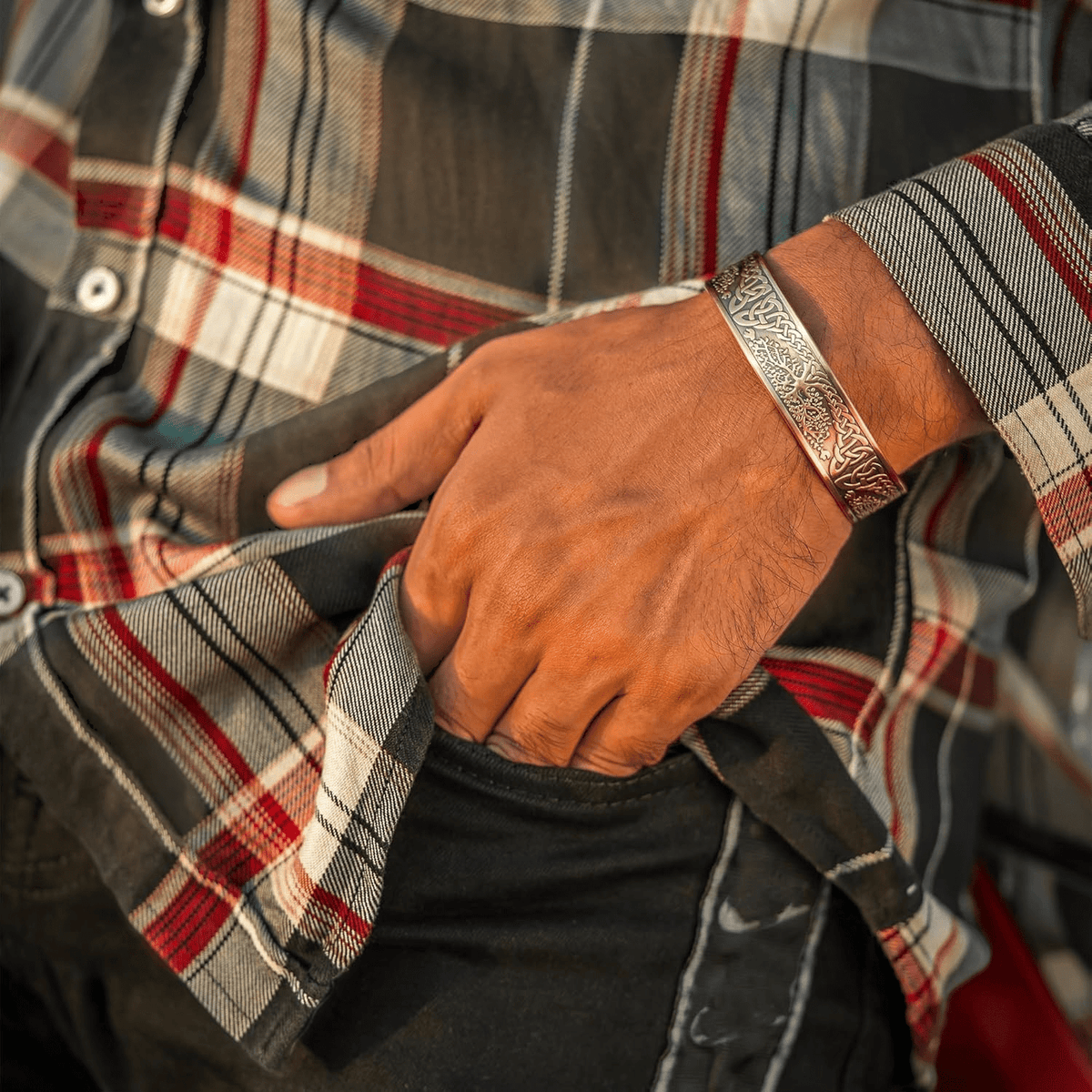 Bio Magnetic Tree of Life Pure Copper Bracelet - Karoo Earth