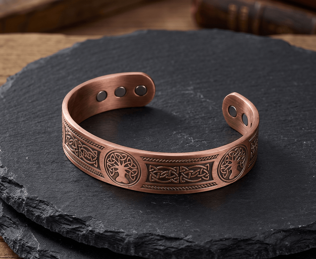 Bio Magnetic Tree of Life Pure Copper Bracelet - Karoo Earth