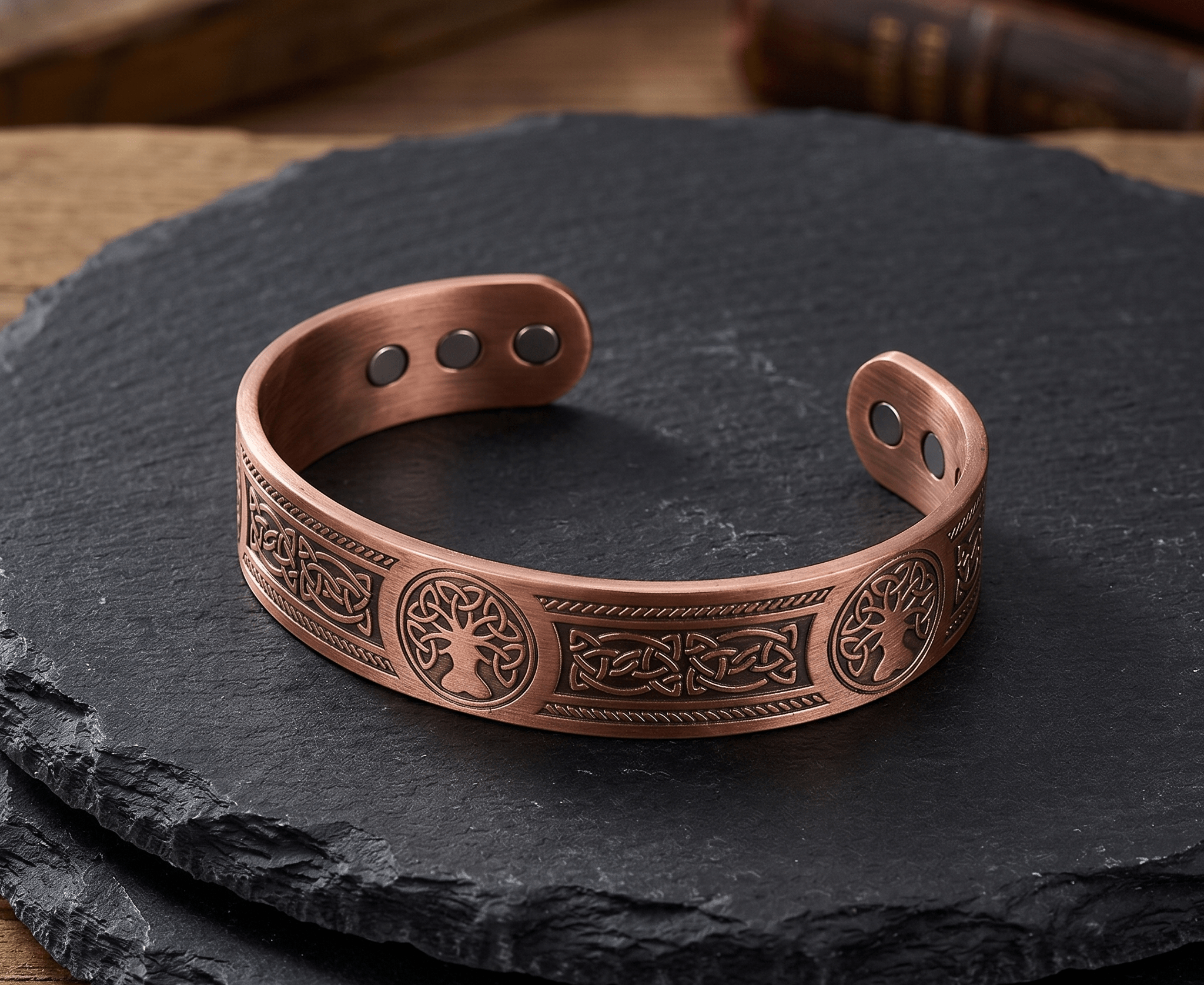 Bio Magnetic Tree of Life Pure Copper Bracelet - Karoo Earth