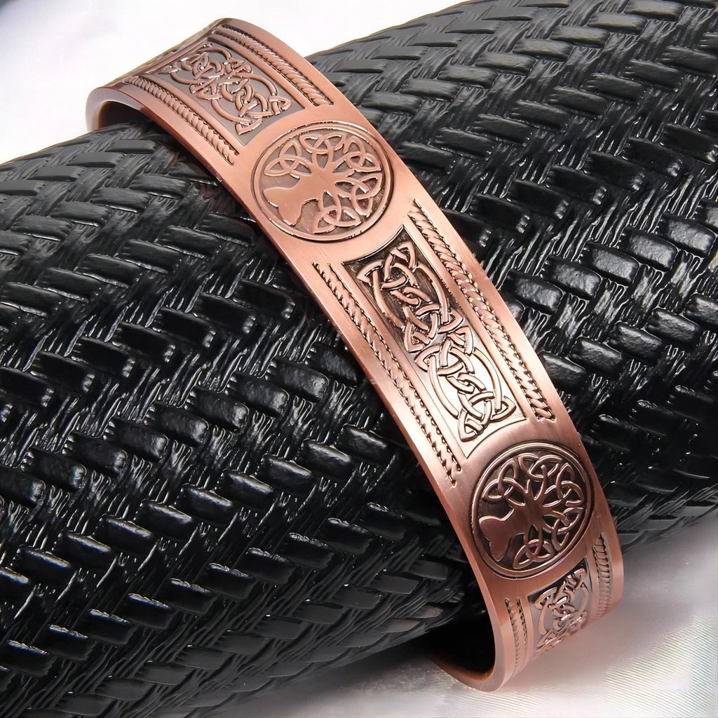Bio Magnetic Tree of Life Pure Copper Bracelet - Karoo Earth