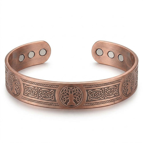 Bio Magnetic Tree of Life Pure Copper Bracelet - Karoo Earth