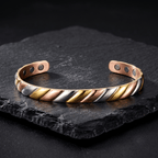 Bio Magnetic Tri-tone Pure Copper Bracelet - Karoo Earth