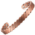 Bio Magnetic Twisted Pure Copper Bracelet - Karoo Earth