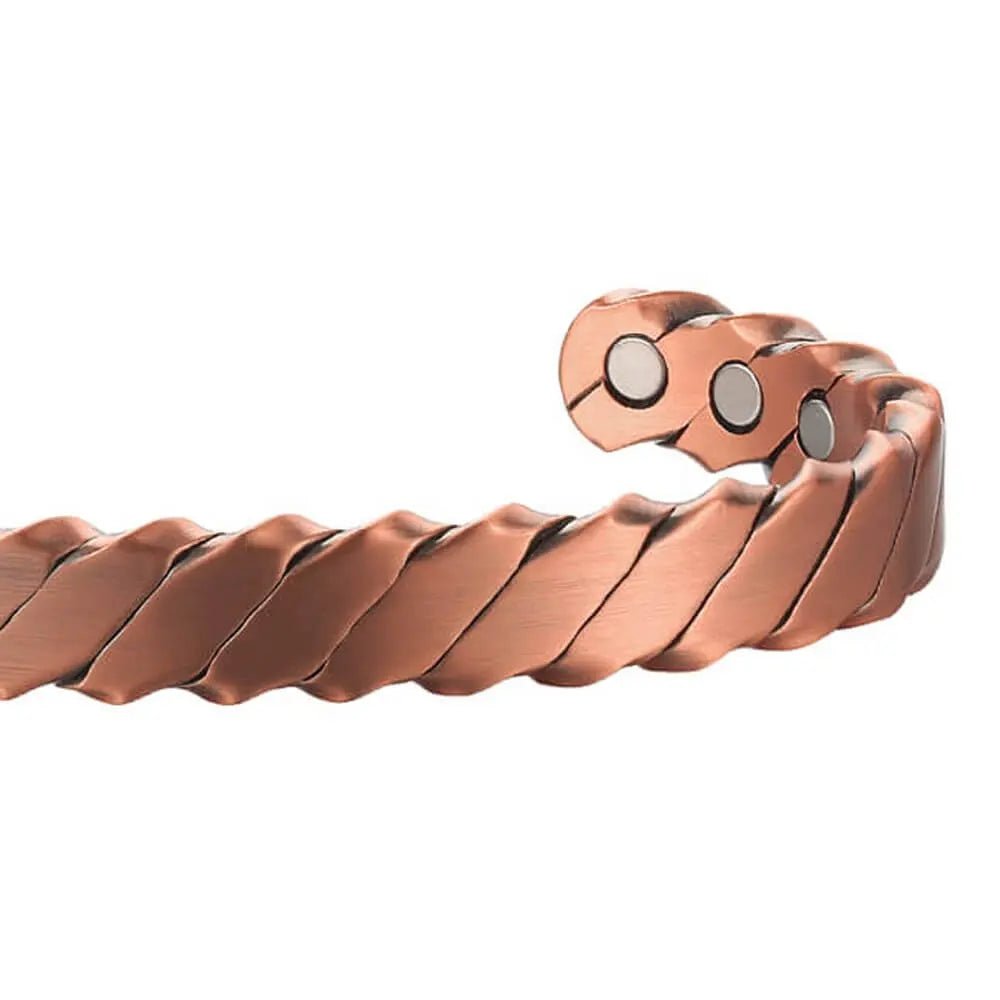 Bio Magnetic Twisted Pure Copper Bracelet - Karoo Earth
