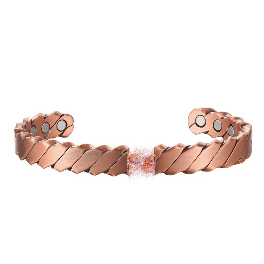 Bio Magnetic Twisted Pure Copper Bracelet - Karoo Earth