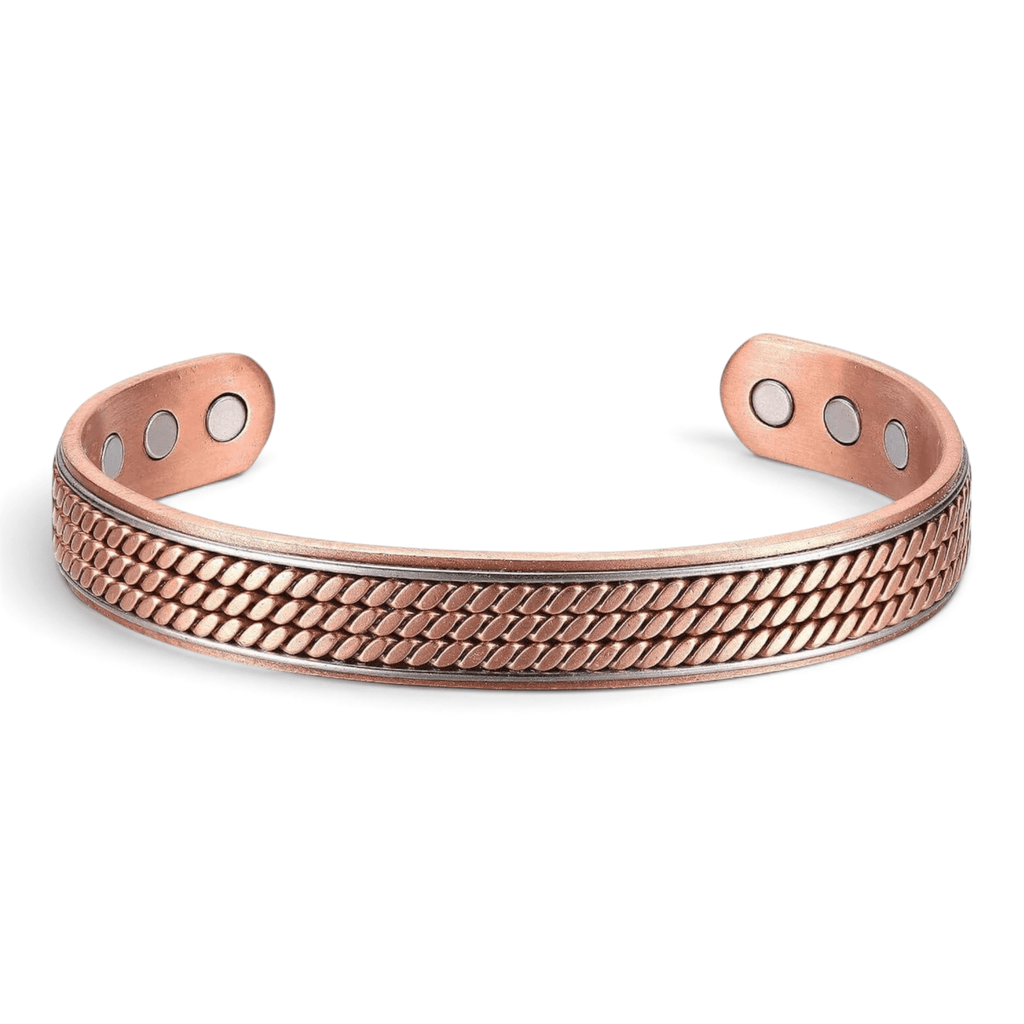 Bio Magnetic Two Tone Pure Copper Bracelet - Karoo Earth
