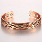 Bio Magnetic Two Tone Pure Copper Bracelet - Karoo Earth