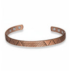 Bio Magnetic Zig - Zag Design Pure Copper Bracelet - Karoo Earth