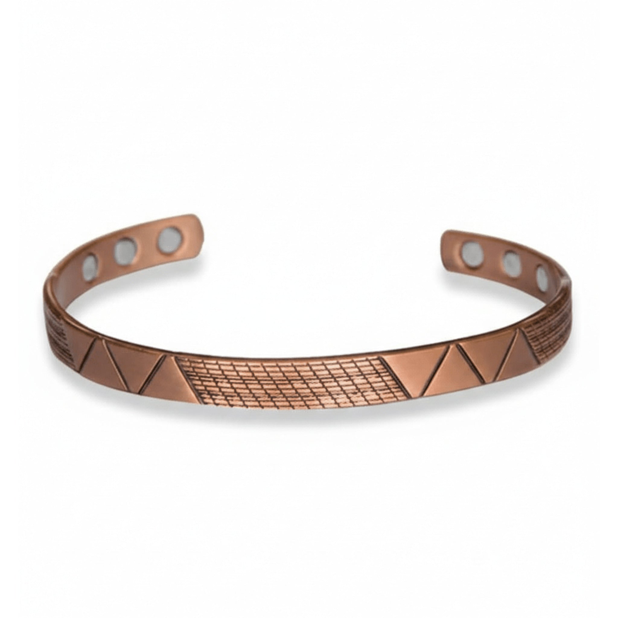 Bio Magnetic Zig - Zag Design Pure Copper Bracelet - Karoo Earth