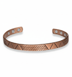 Bio Magnetic Zig - Zag Design Pure Copper Bracelet - Karoo Earth