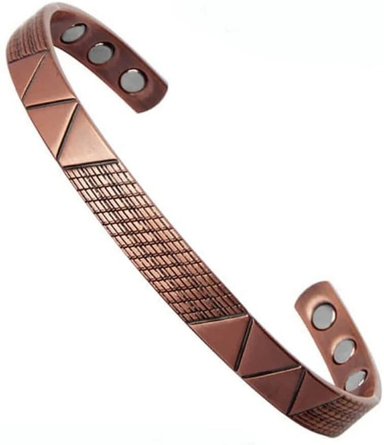 Bio Magnetic Zig - Zag Design Pure Copper Bracelet - Karoo Earth
