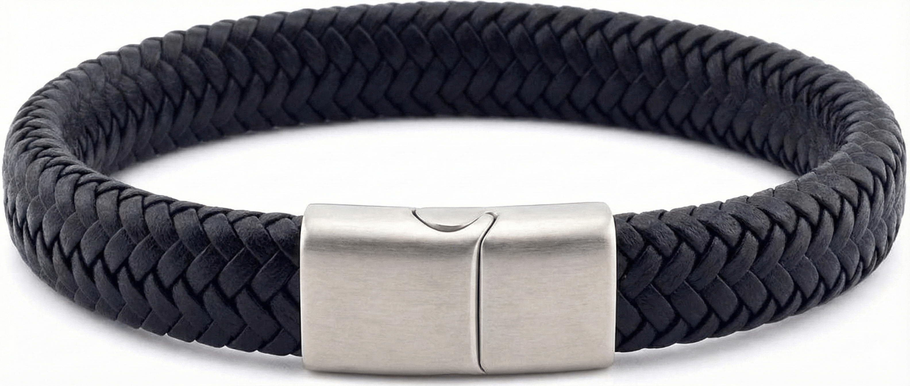 Black Braided Leather Bracelet - Karoo Earth