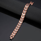 Black Electroplated Double Track Pure Copper Link Bracelet - Karoo Earth