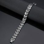 Black Electroplated Double Track Pure Copper Link Bracelet - Karoo Earth