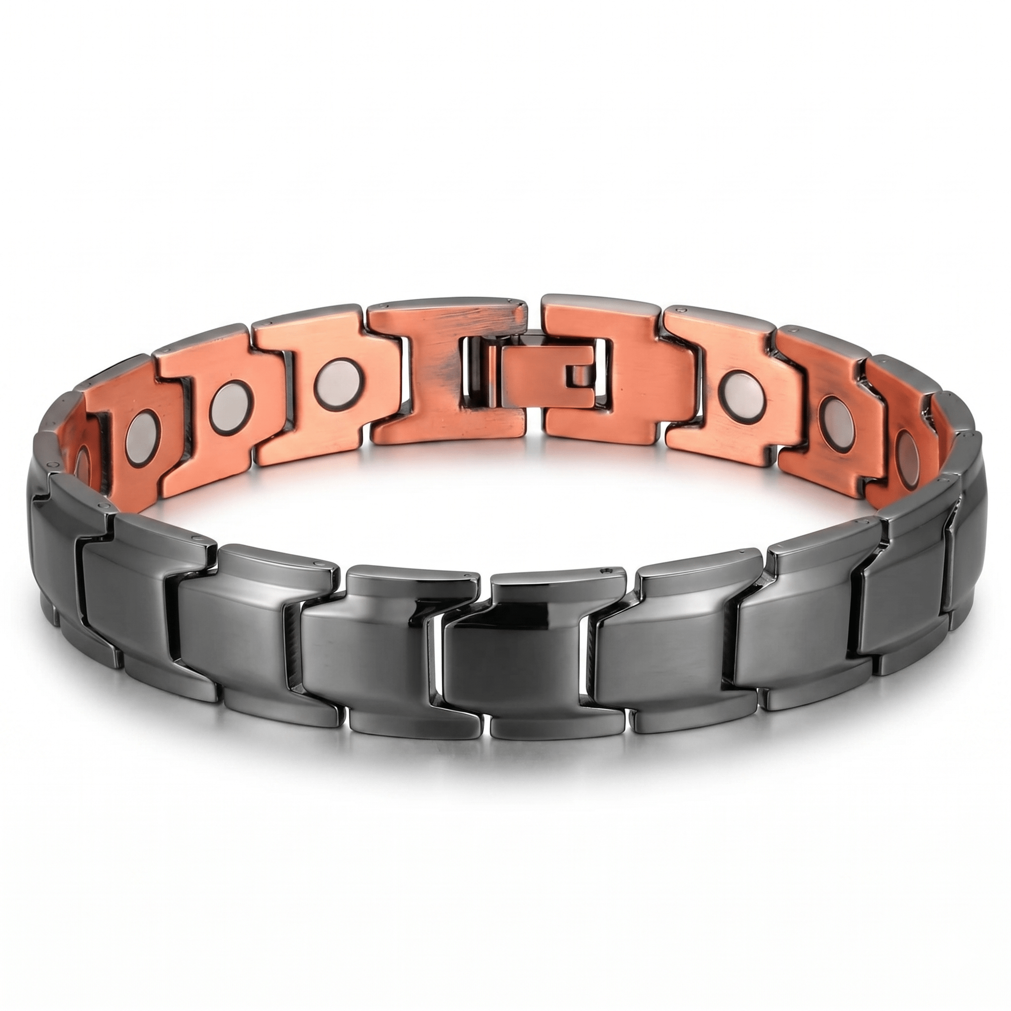 Black Electroplated High Strength Pure Copper Link Bracelet - Karoo Earth