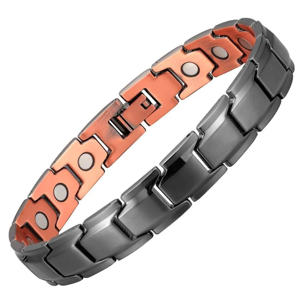 Black Electroplated High Strength Pure Copper Link Bracelet - Karoo Earth