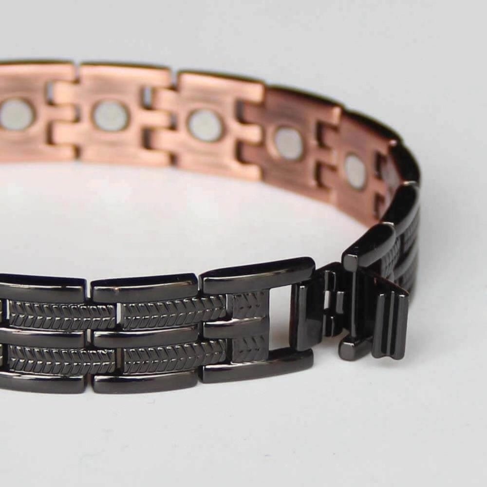 Black Electroplated Pure Copper Link Bracelet - Karoo Earth