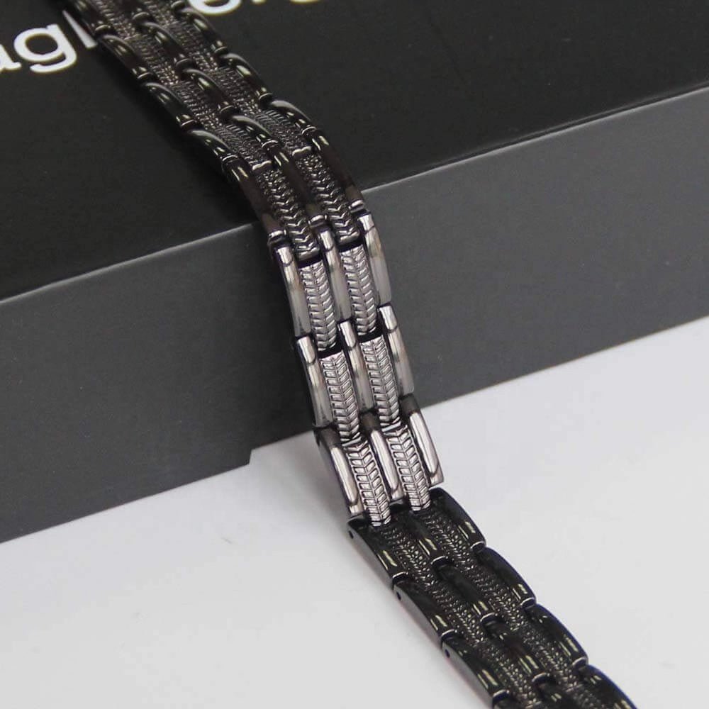 Black Electroplated Pure Copper Link Bracelet - Karoo Earth