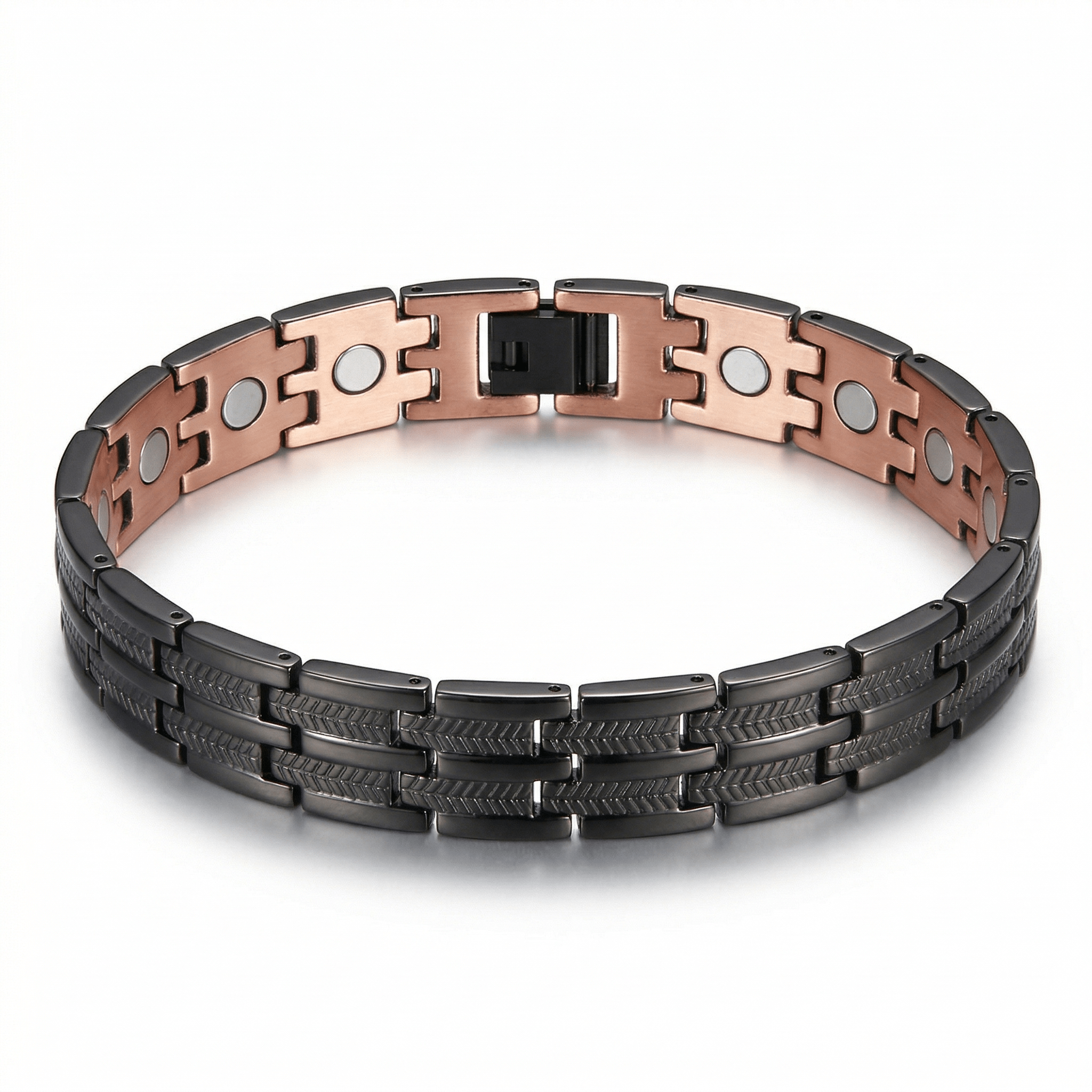 Black Electroplated Pure Copper Link Bracelet - Karoo Earth