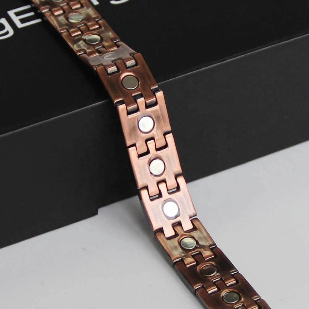 Black Electroplated Pure Copper Link Bracelet - Karoo Earth