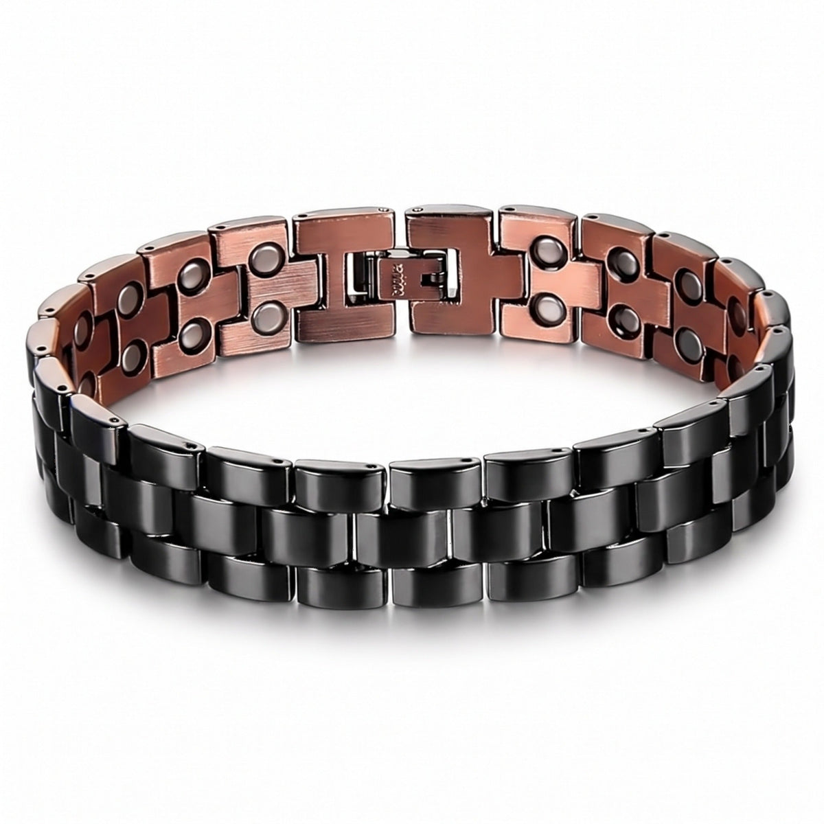 Black Electroplated Ultra Strength Pure Copper Link Bracelet - Karoo Earth