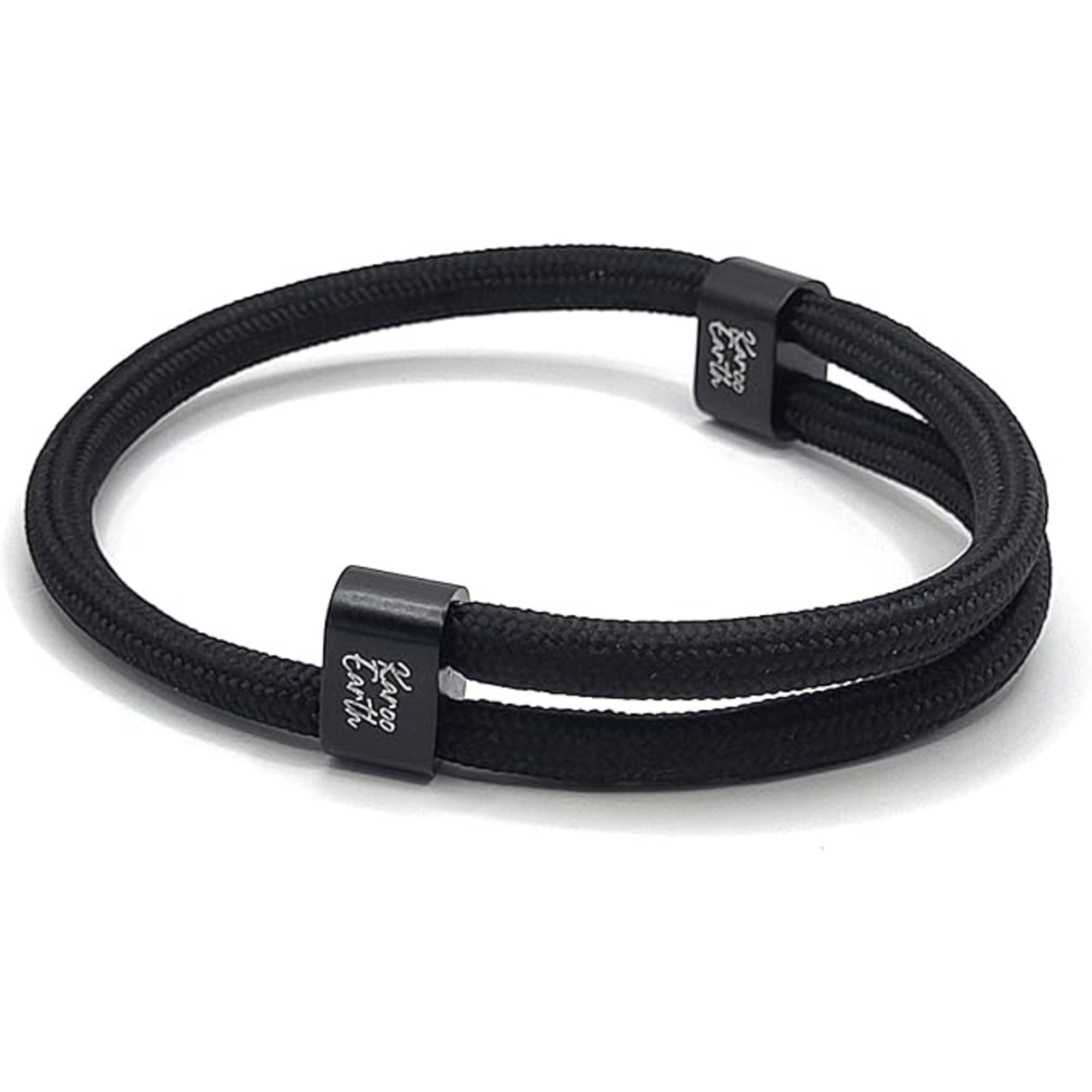 Black Karoo Earth Rope Adjustable Paracord Bracelet - Karoo Earth