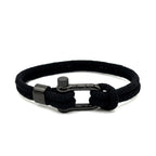 Black Nautical Shackle Bracelet - Karoo Earth